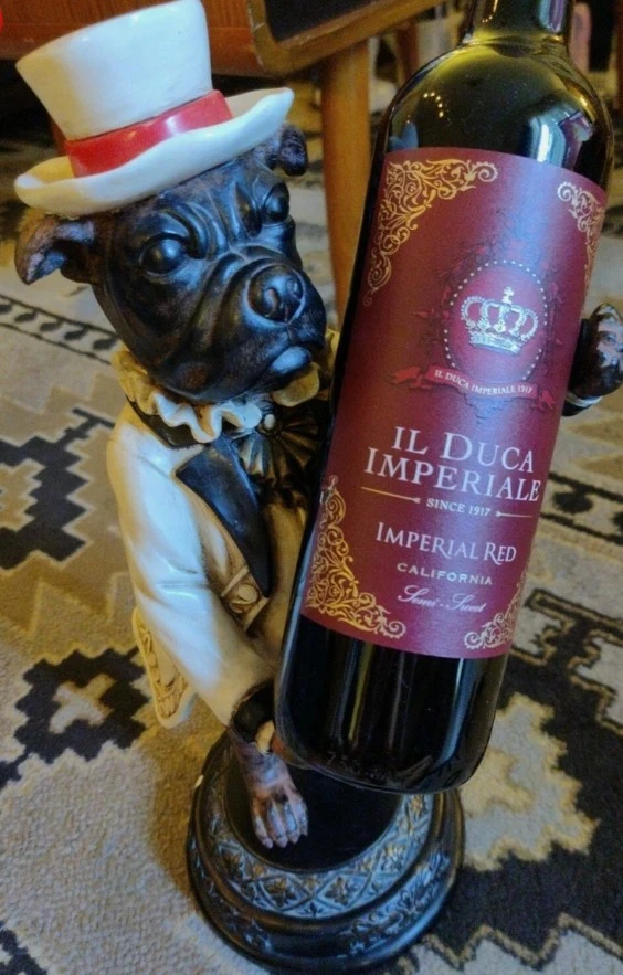 Vintage Style Pug Dog Figurine Bottle Holder - photo 2