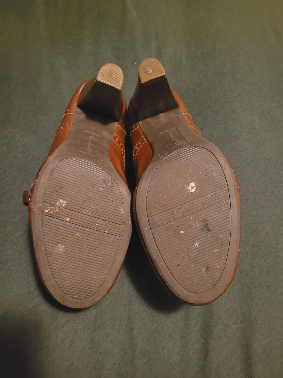 American Eagle Brown Leather Lace-Up Heeled Oxfords Size 10 - photo 3