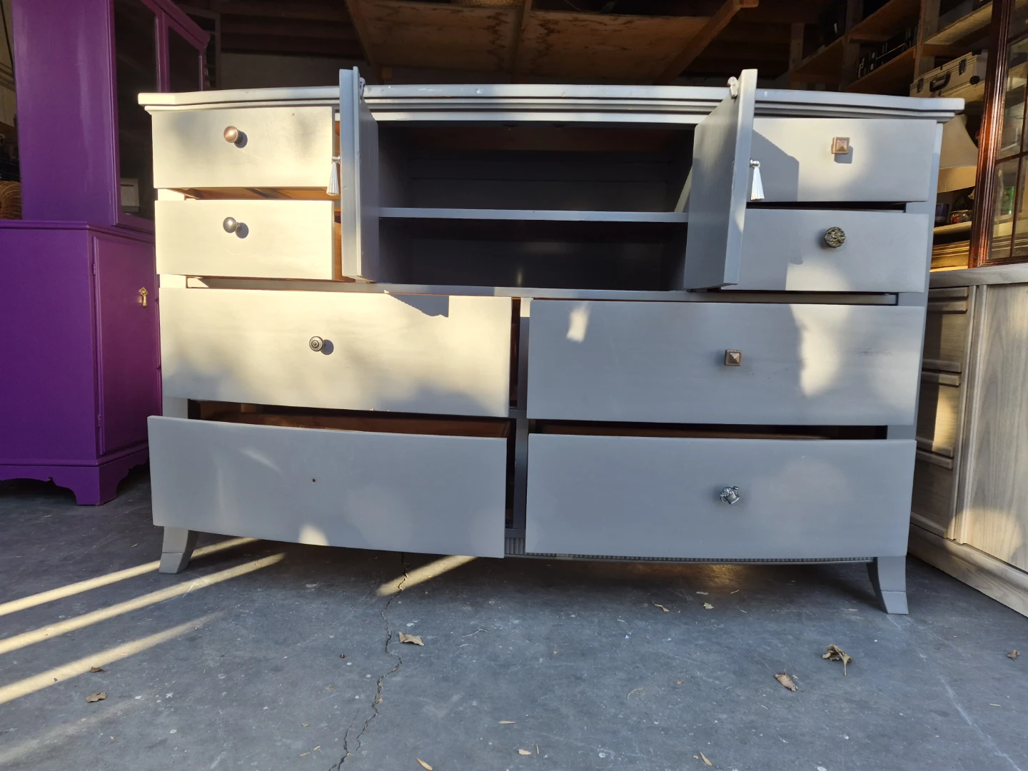 Grey Dresser with 10 Drawers - photo 3