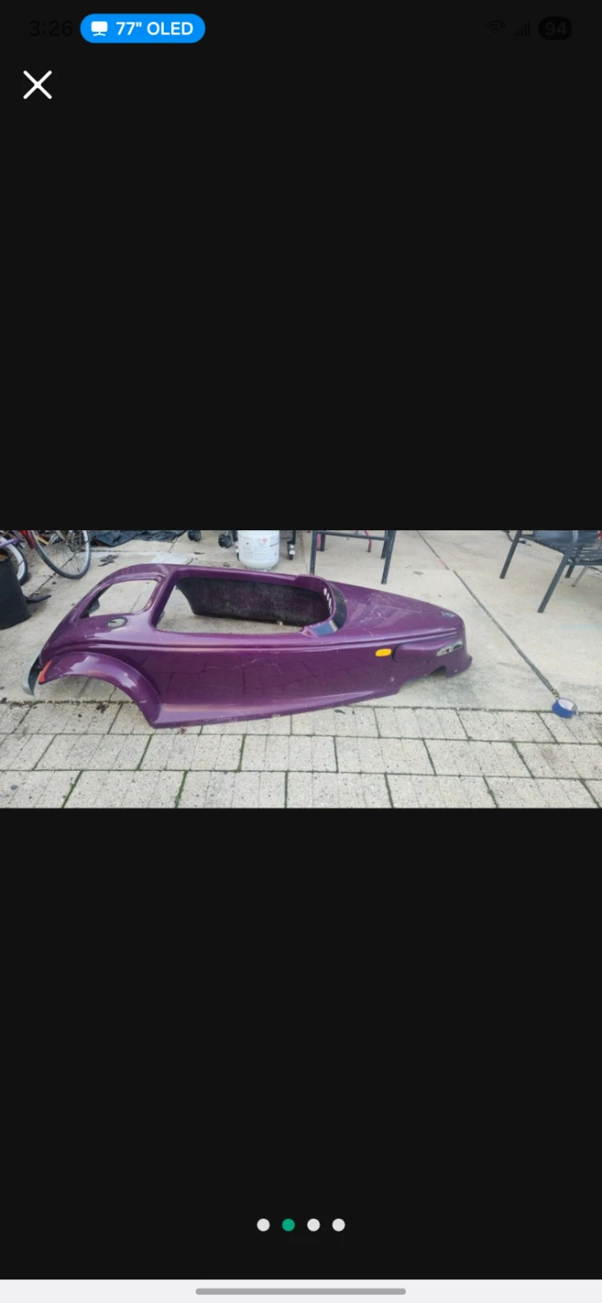 Purple Plymouth Prowler Body Shell