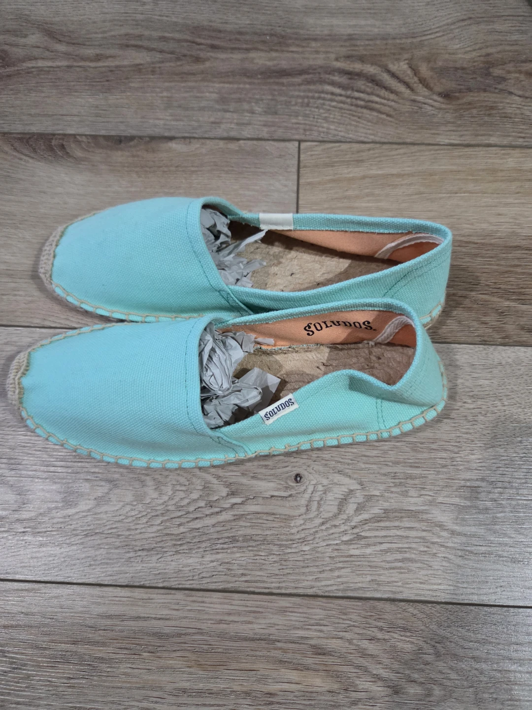 [Soludos] New Turquoise Espadrille Flats - Size 7