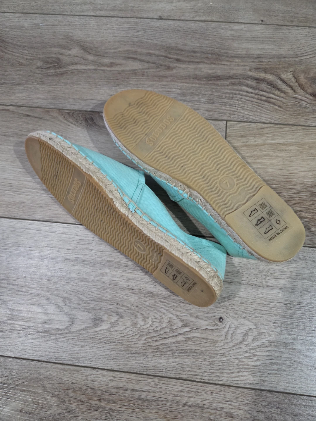 [Soludos] New Turquoise Espadrille Flats - Size 7 - photo 2