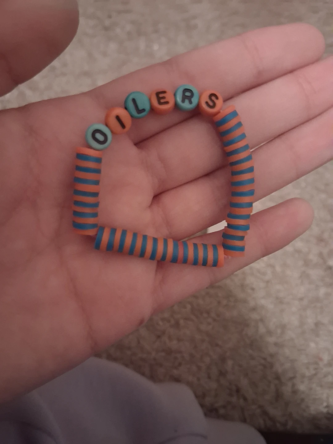 Oilers Beaded Bracelet