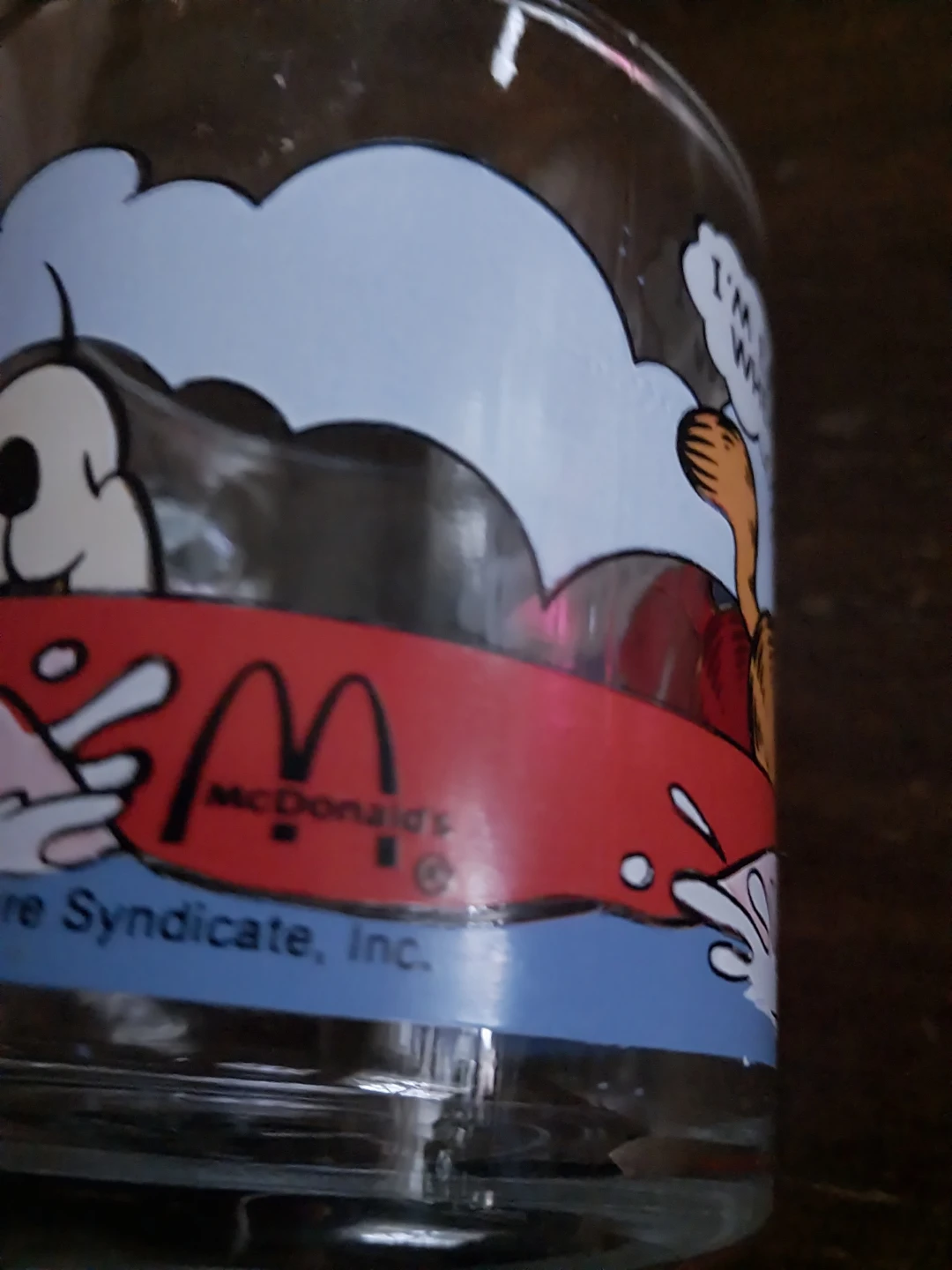 McDonald's Garfield Glass Mug 1978 🏆 - photo 3