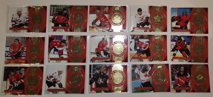 PickUp Full Set (15) Gold Medalists Tim Hortons Hockey Cards