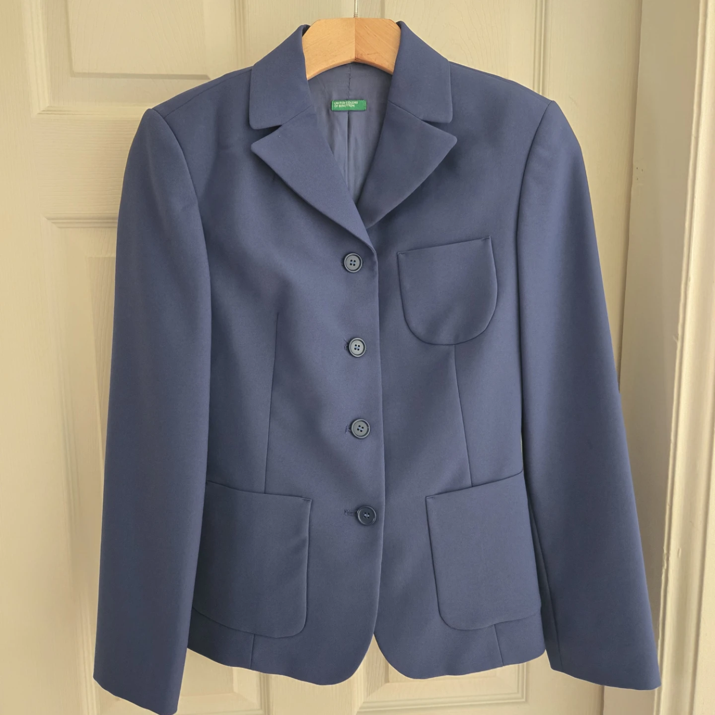 United Colors of Benetton Blue Blazer and Skirt Set - photo 2