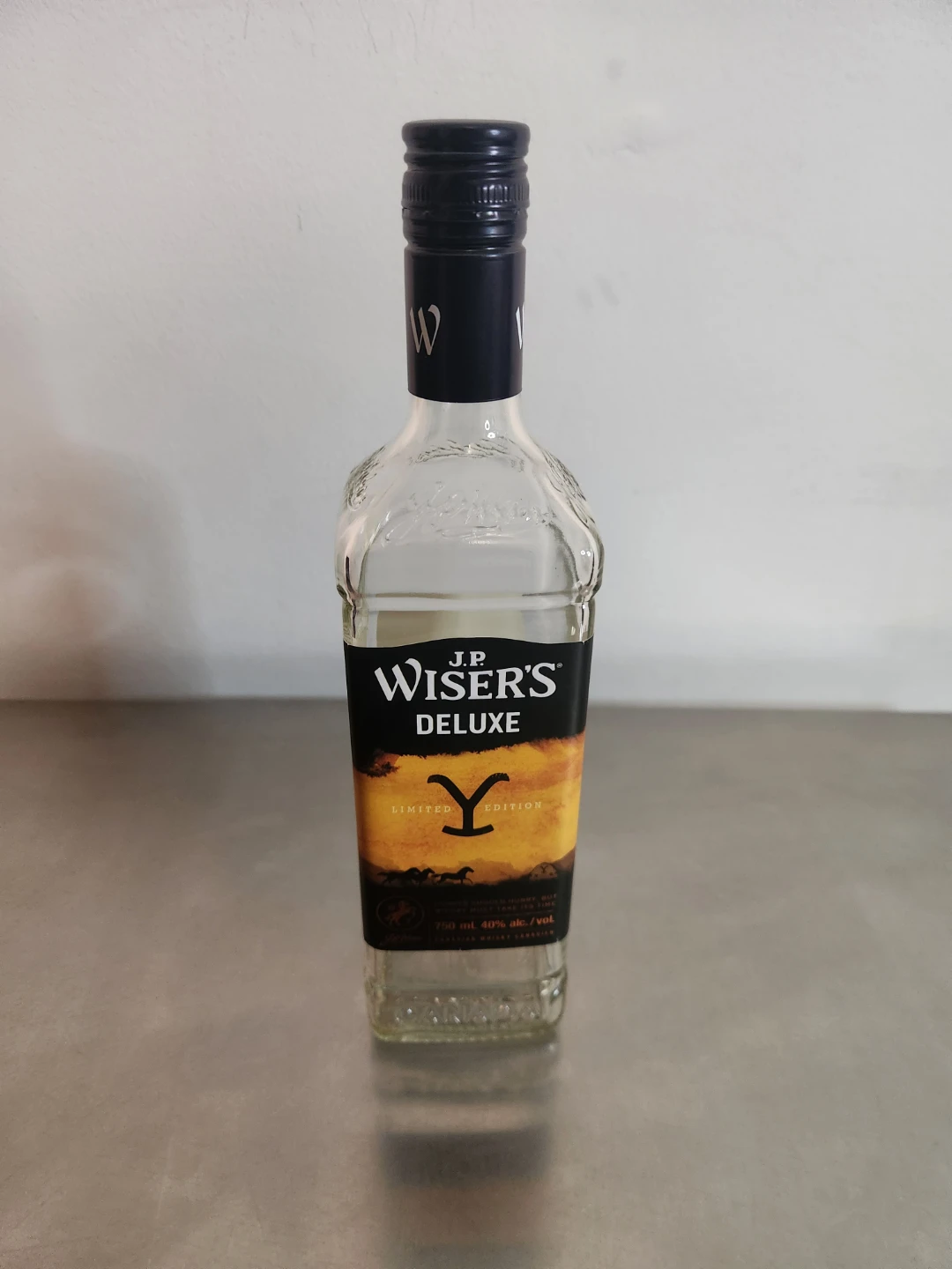 J.P. Wiser's Deluxe Limited Edition Whisky Bottle