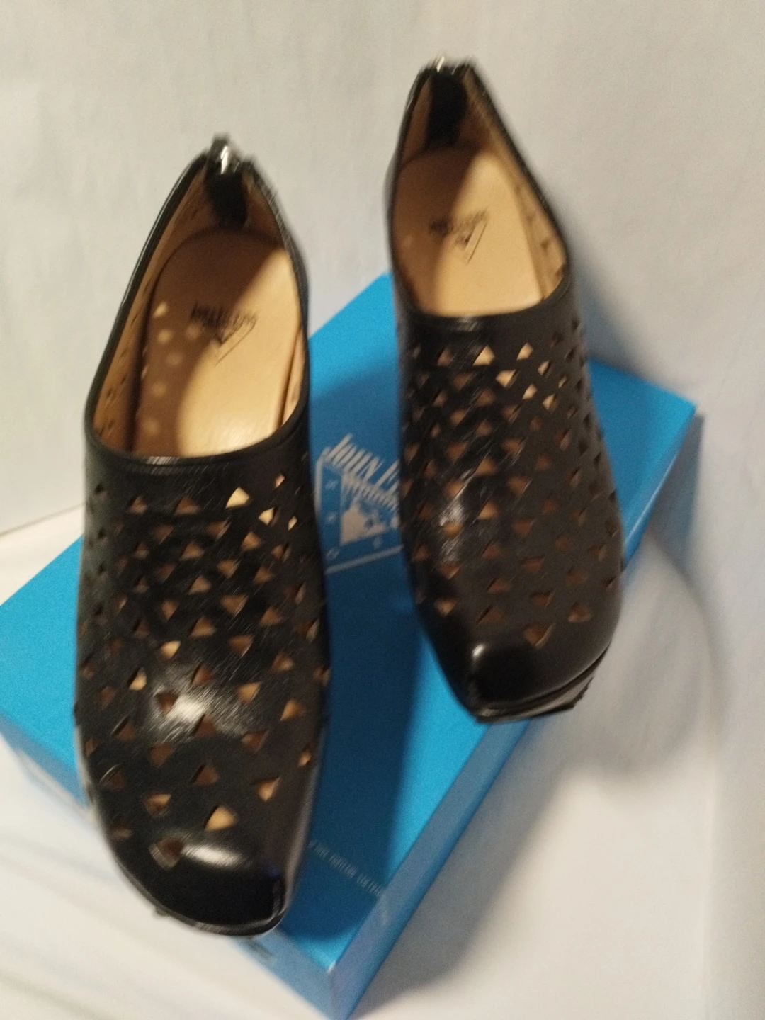 John Fluevog Prepare Hi Rappel Black Cut-Out Booties Size 10.5 - photo 2