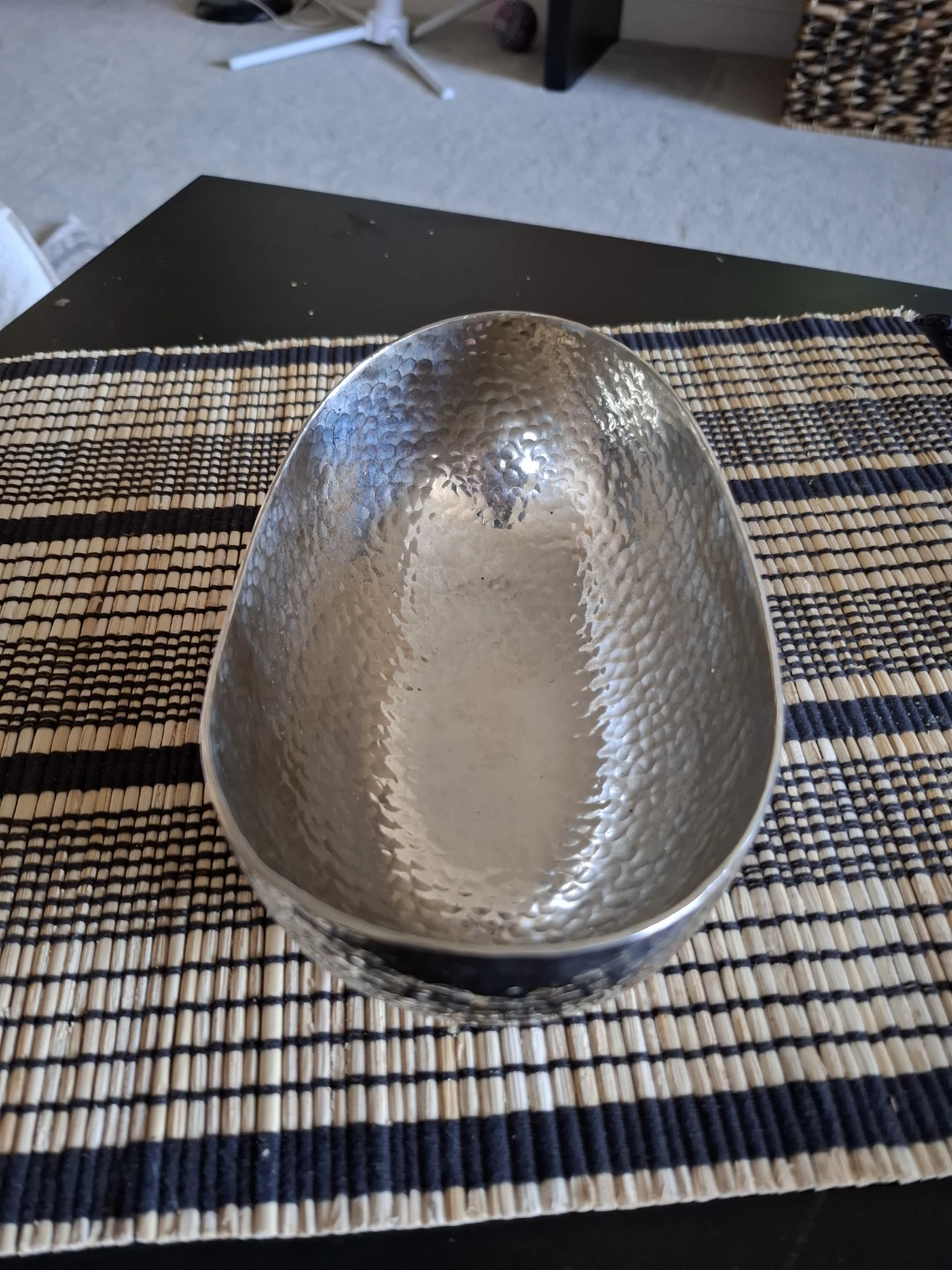 Hammered Metal Decorative Bowl - photo 2
