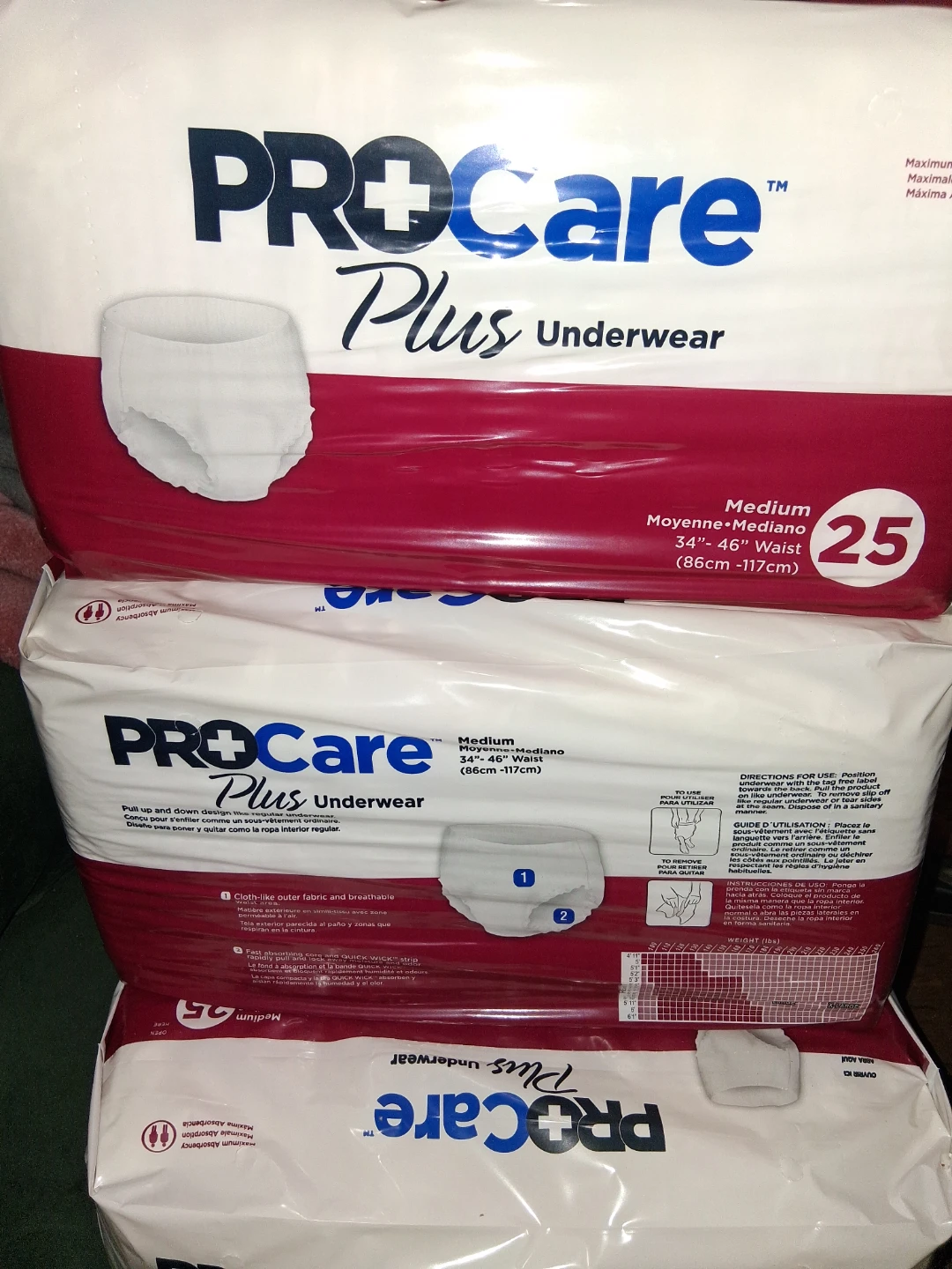 ProCare Plus Underwear Medium 25 Count