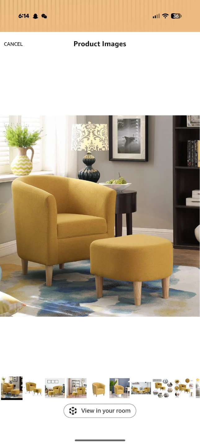 Modern accent chair upholstered arm chair ottoman footrest