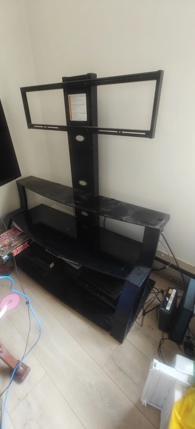 Black TV Stand with Mount