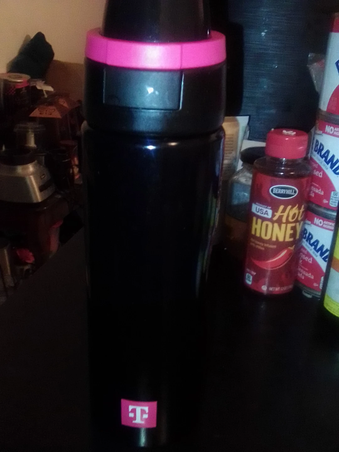 T-Mobile Black Pink Water Bottlee  🏆