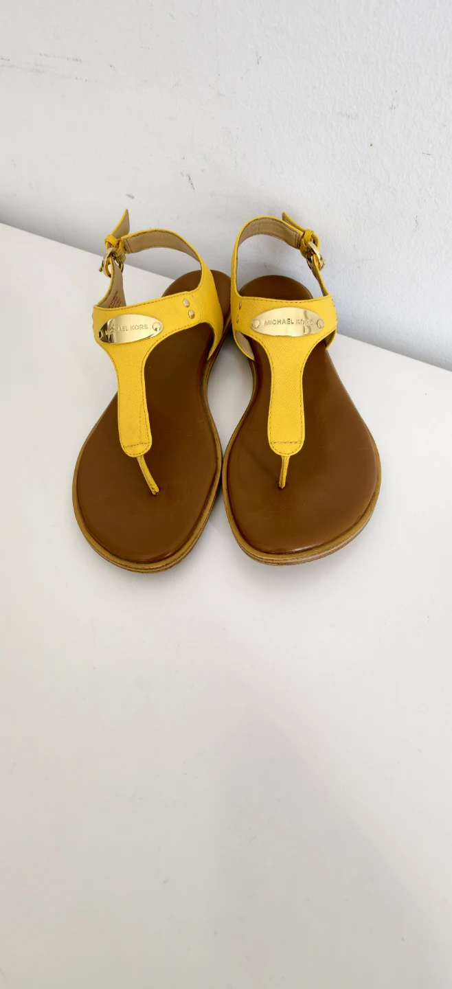 Michael Kors Yellow Thong Sandals