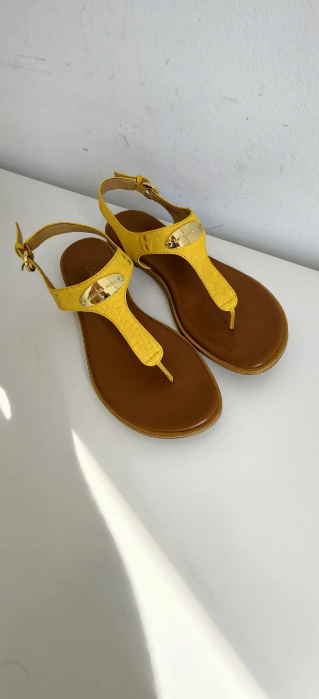 Michael Kors Yellow Thong Sandals - photo 2