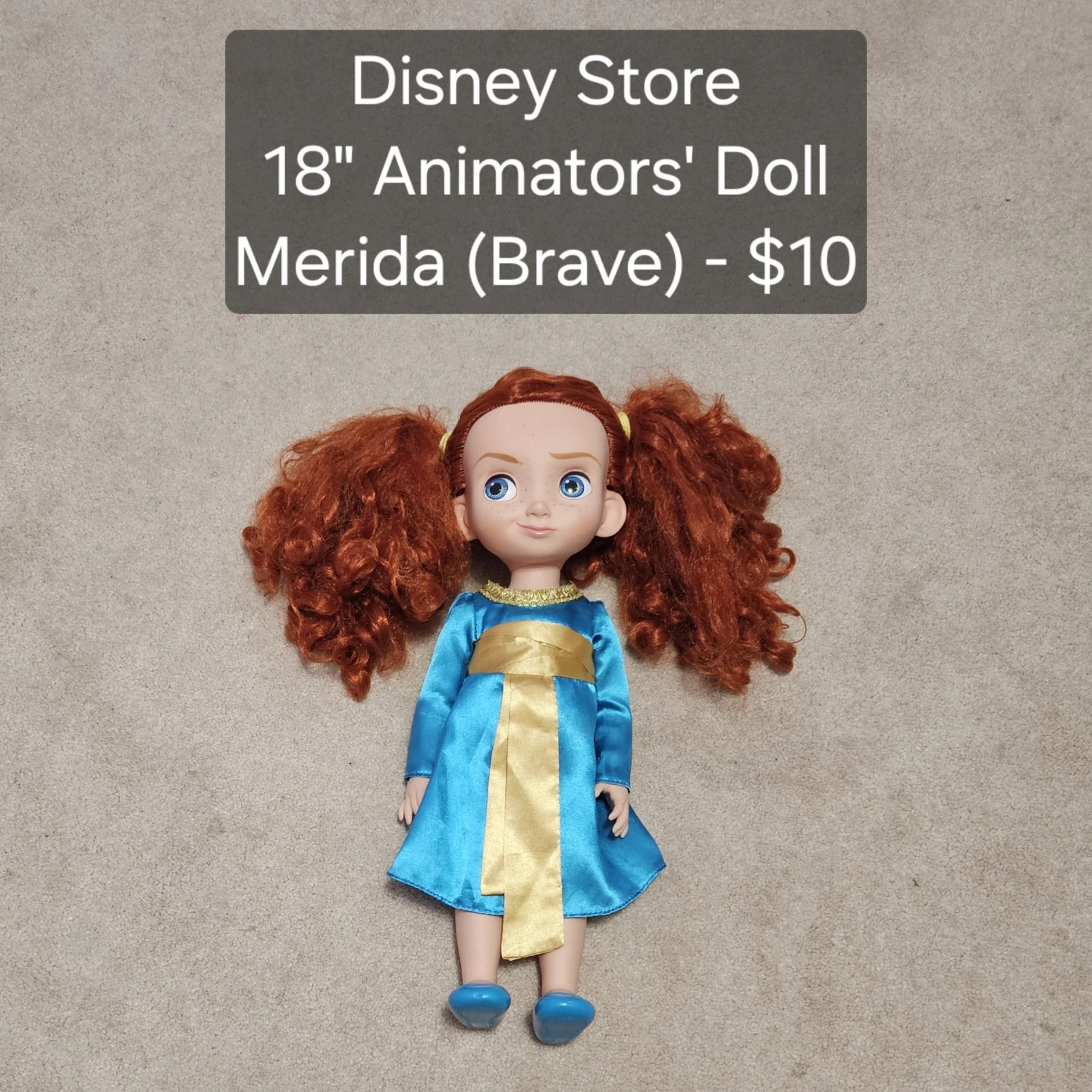 Disney Store 18" Animators' Doll Merida (Brave)