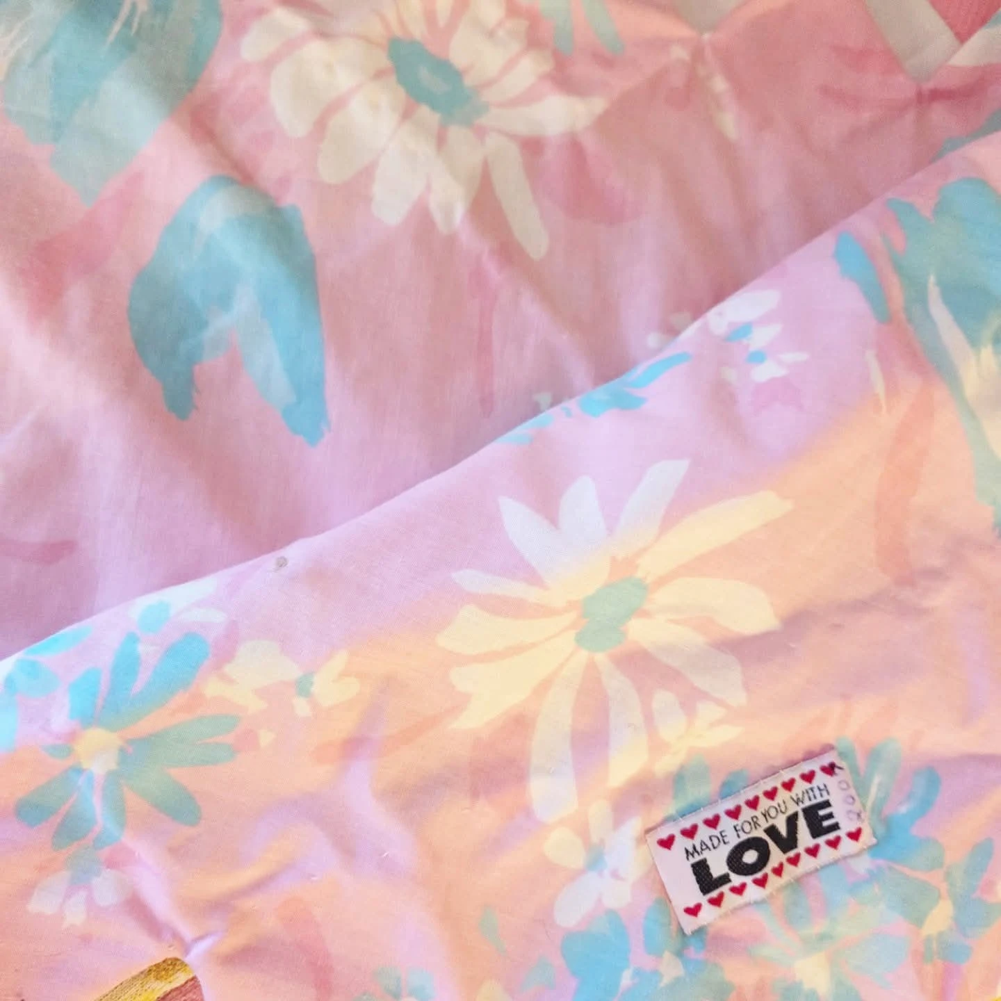 Handmade blanket made with vintage material - photo 2