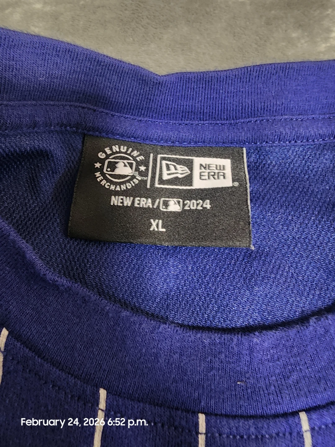 New Era 2024 Los Angeles Dodgers Pinstripe Jersey XL - photo 2