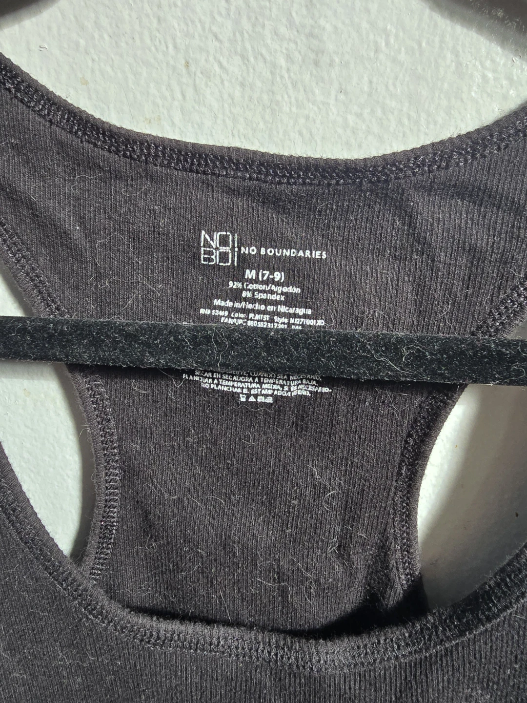 No Boundaries Black "Summer" Palm Tree Tank Top - Size M (7-9) - photo 2