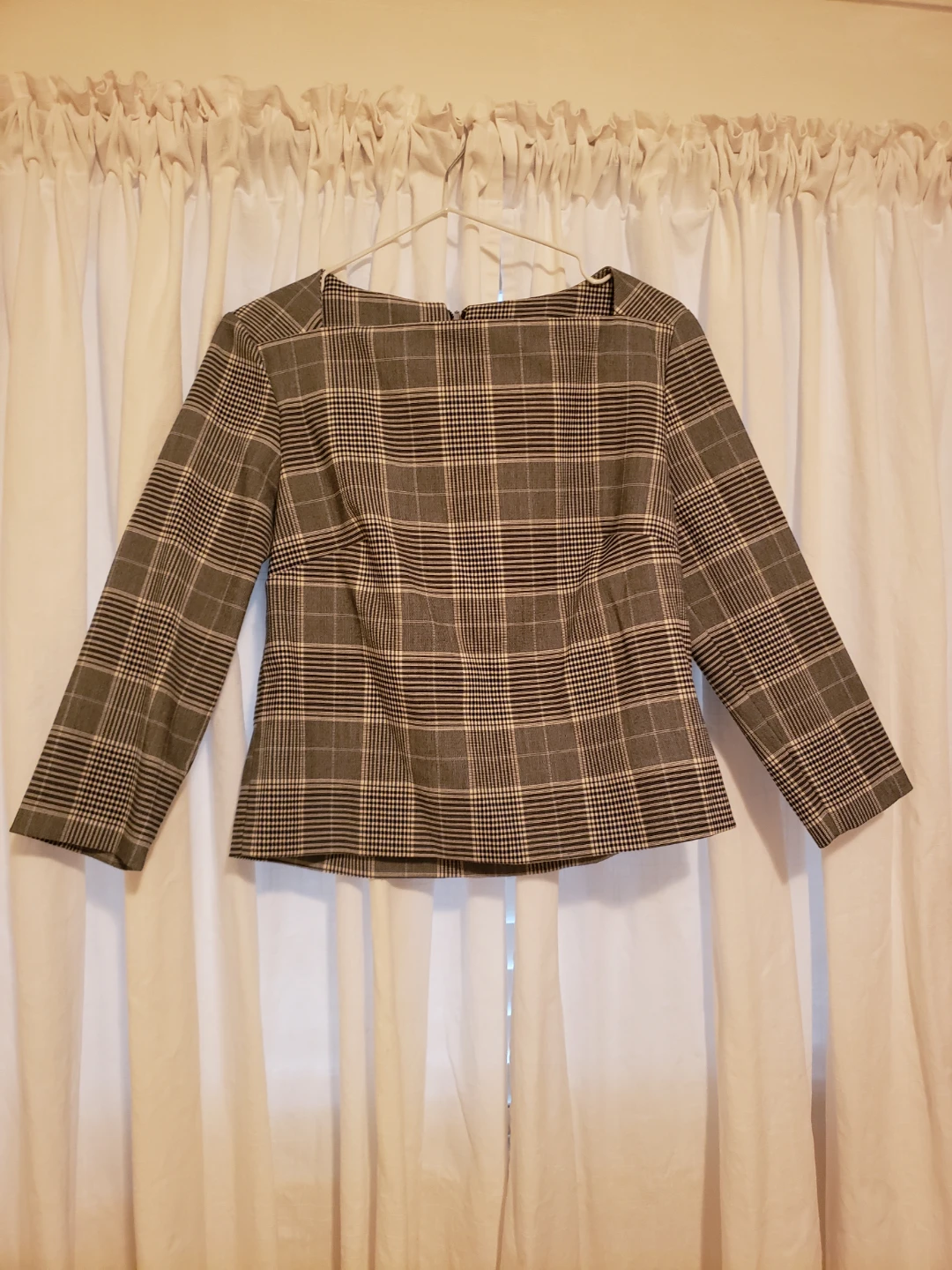 Belle Vere Plaid Blouse - Size US 4