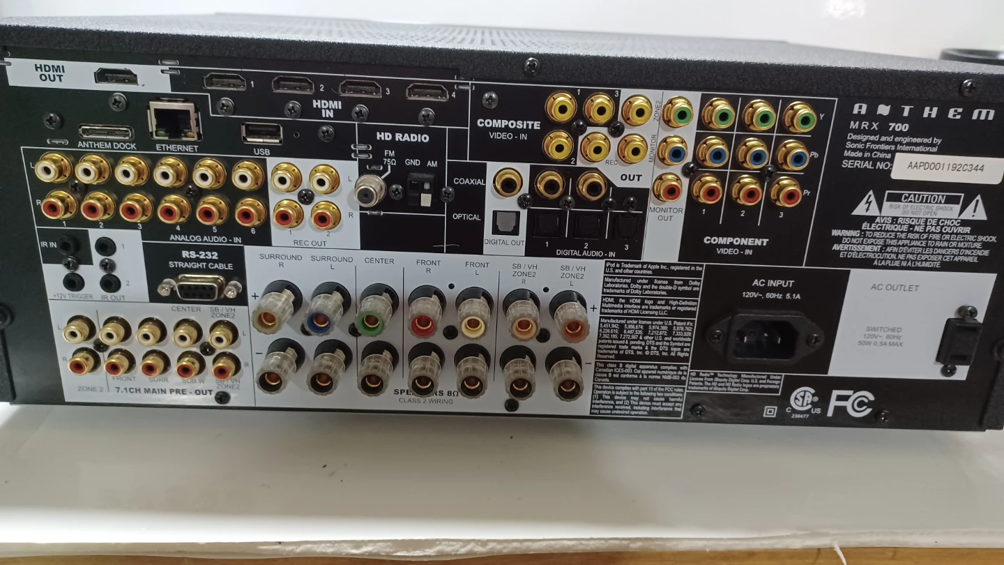 Anthem MRX 700 AV Receiver. Please read description - photo 2