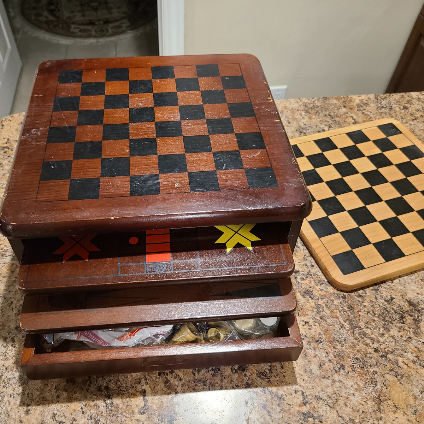 Assorted Wooden Board Games Set"🏆" - photo 3
