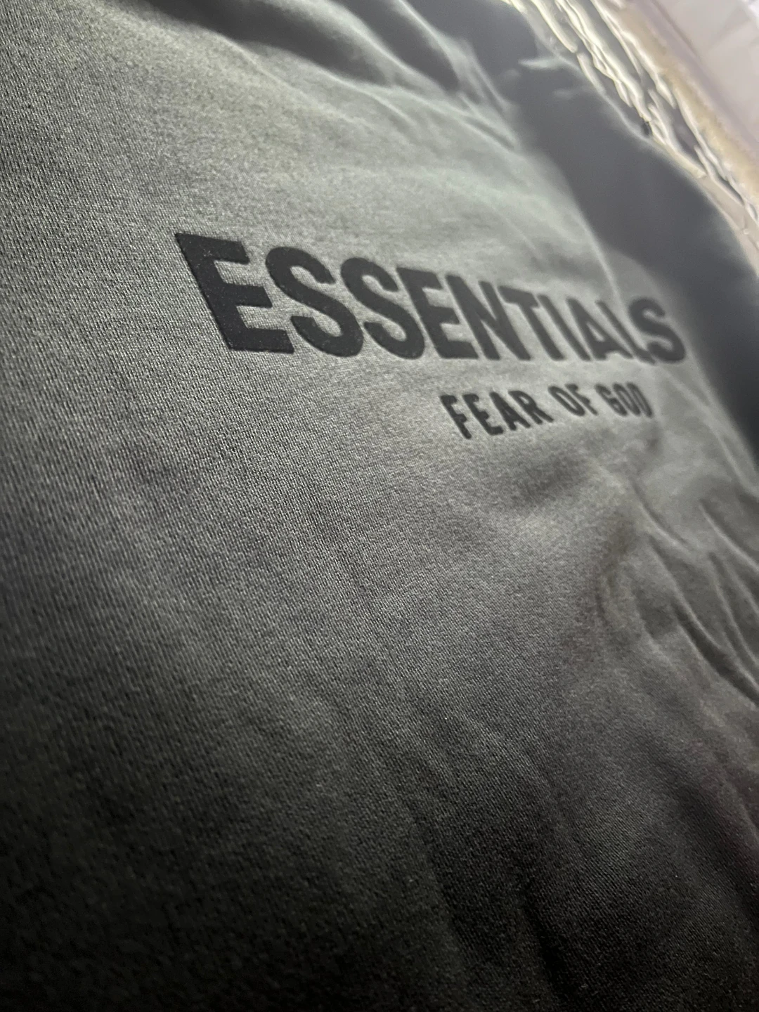 Fear of God Essentials Black Hoodie - photo 2