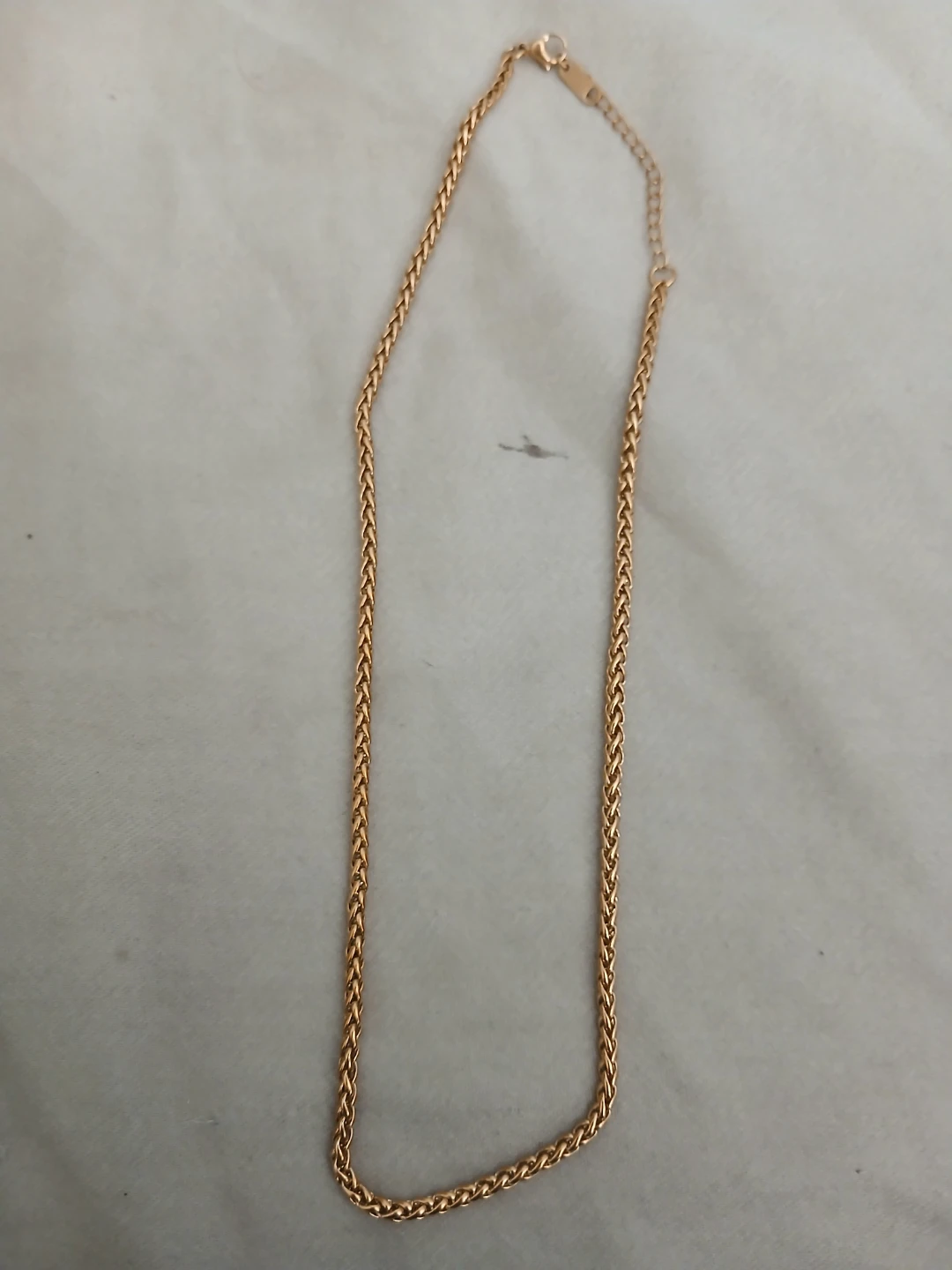 18K Gold Plated Stainless Steel Necklace And Bracelet Set - photo 3