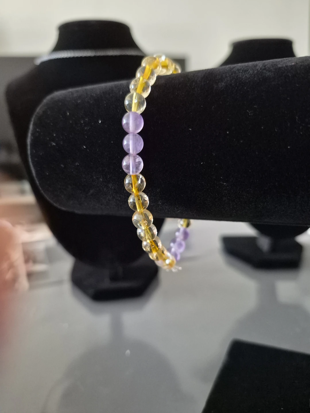Citrine and Amethyst Clear Bracelet - Medium - photo 3
