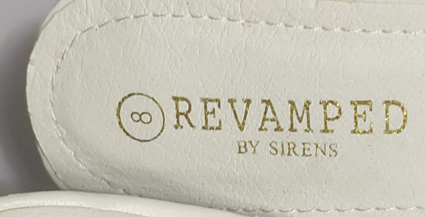 White "Revamped by Sirens" Heeled Booties - Size 8 - photo 2