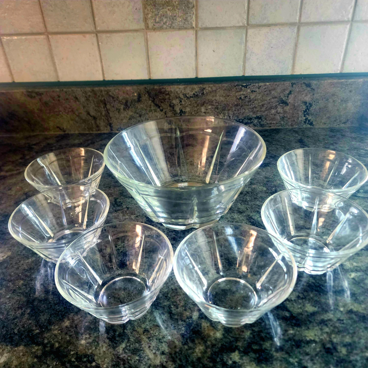 Glass Serving Bowl Set