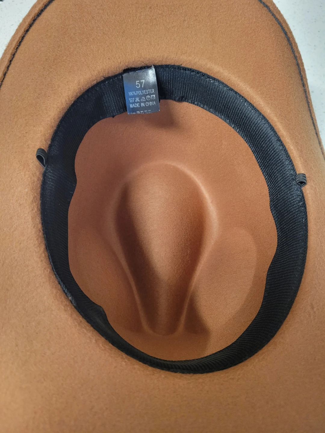 Brown Cowboy Hat with Turquoise and Studs - Size 57 - photo 2