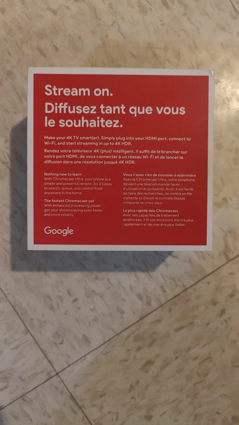 Google Chromecast Ultra 4K HDR Streaming Device - photo 2