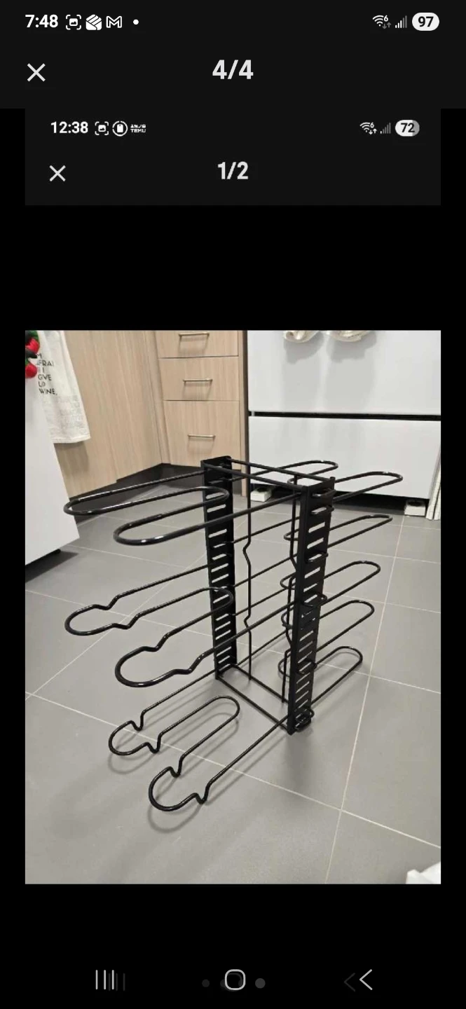 ORDORA 8 Tier Pot and Pan Organizer Rack - photo 2