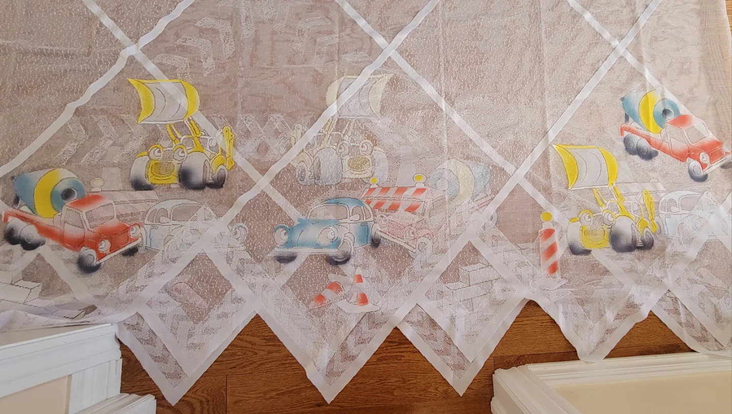🏆 Children's Construction Vehicle Print curtain, 150x 404 cm - photo 4