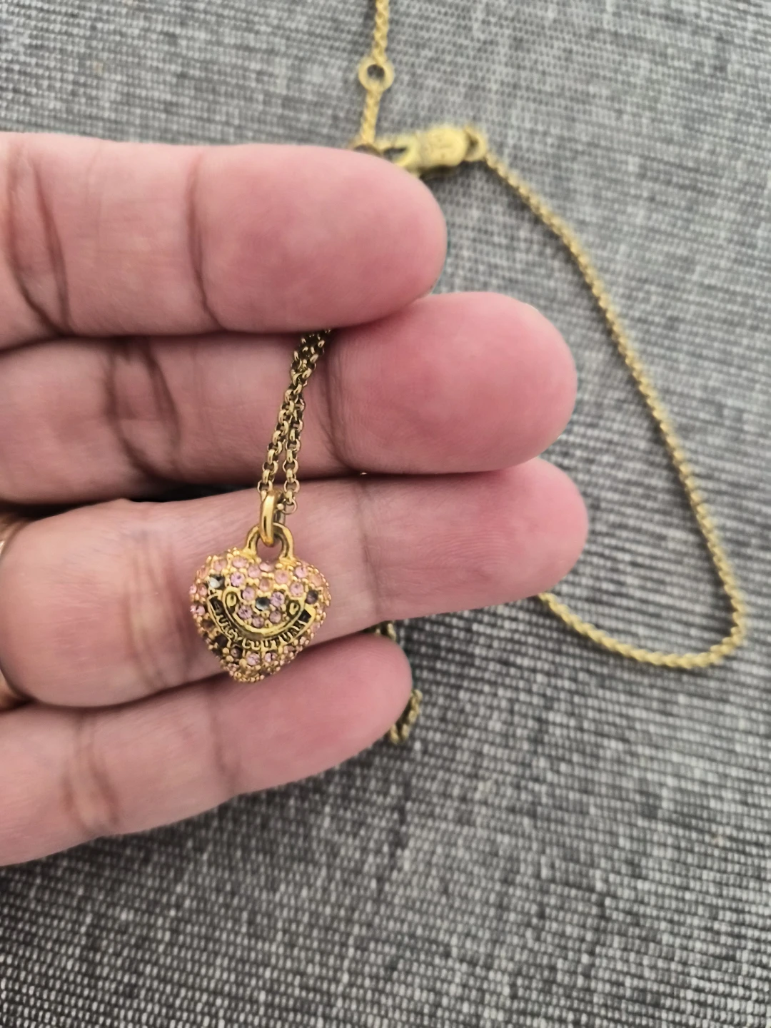 Juicy Couture Pave Heart Necklace - photo 2