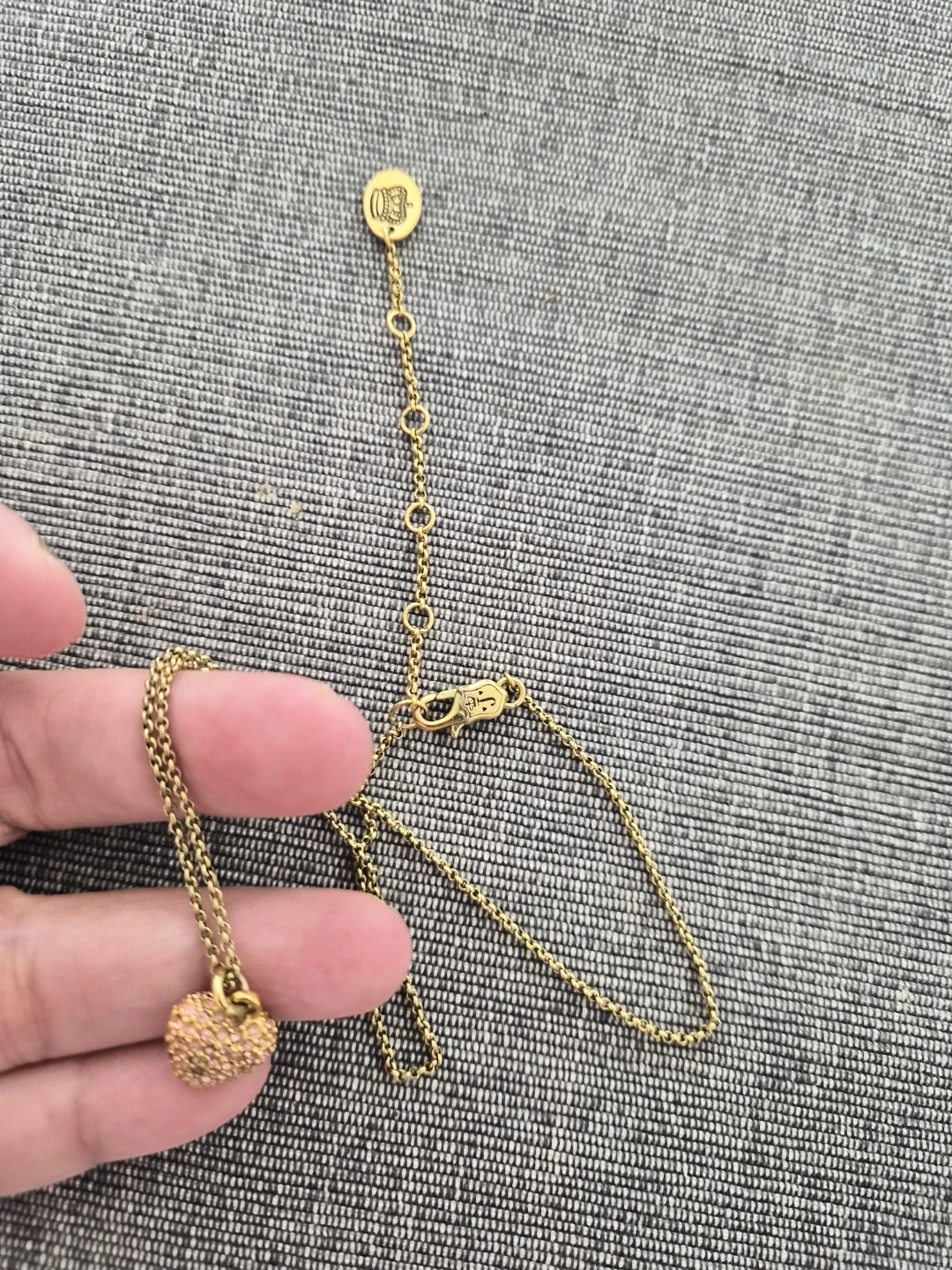 Juicy Couture Pave Heart Necklace - photo 3