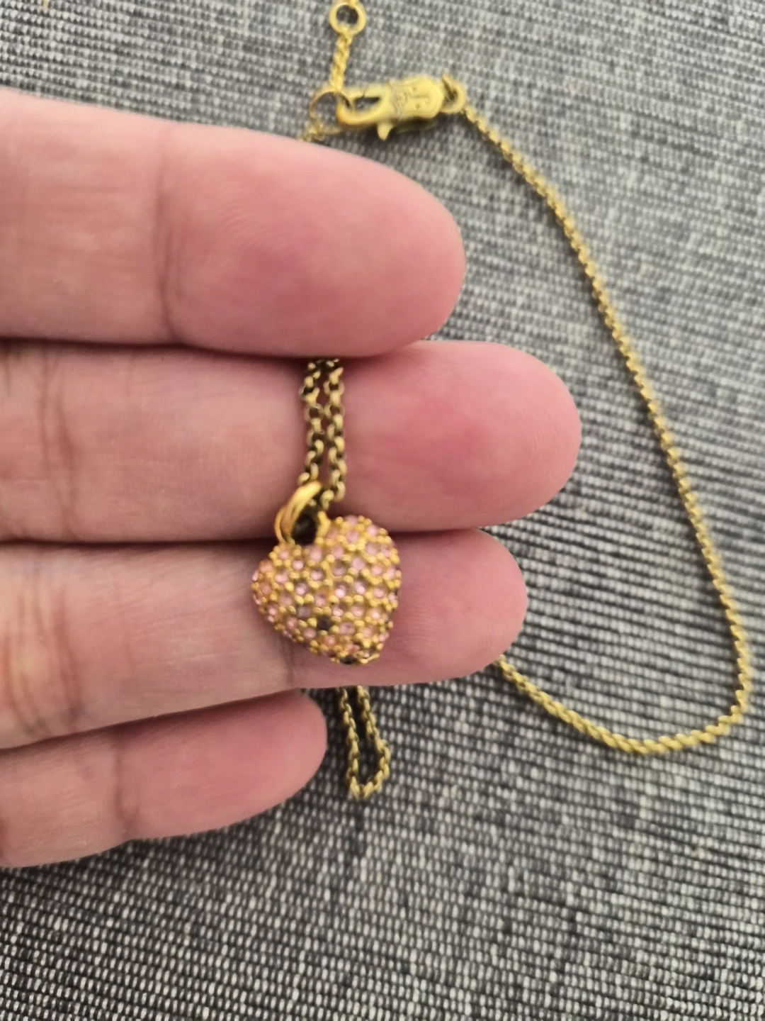 Juicy Couture Pave Heart Necklace - photo 4