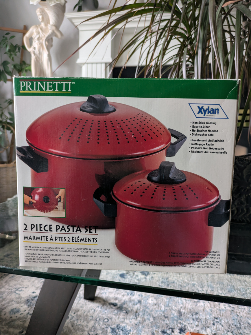 🏆 BRAND NEW IN BOX Prinetti 2 piece pasta set