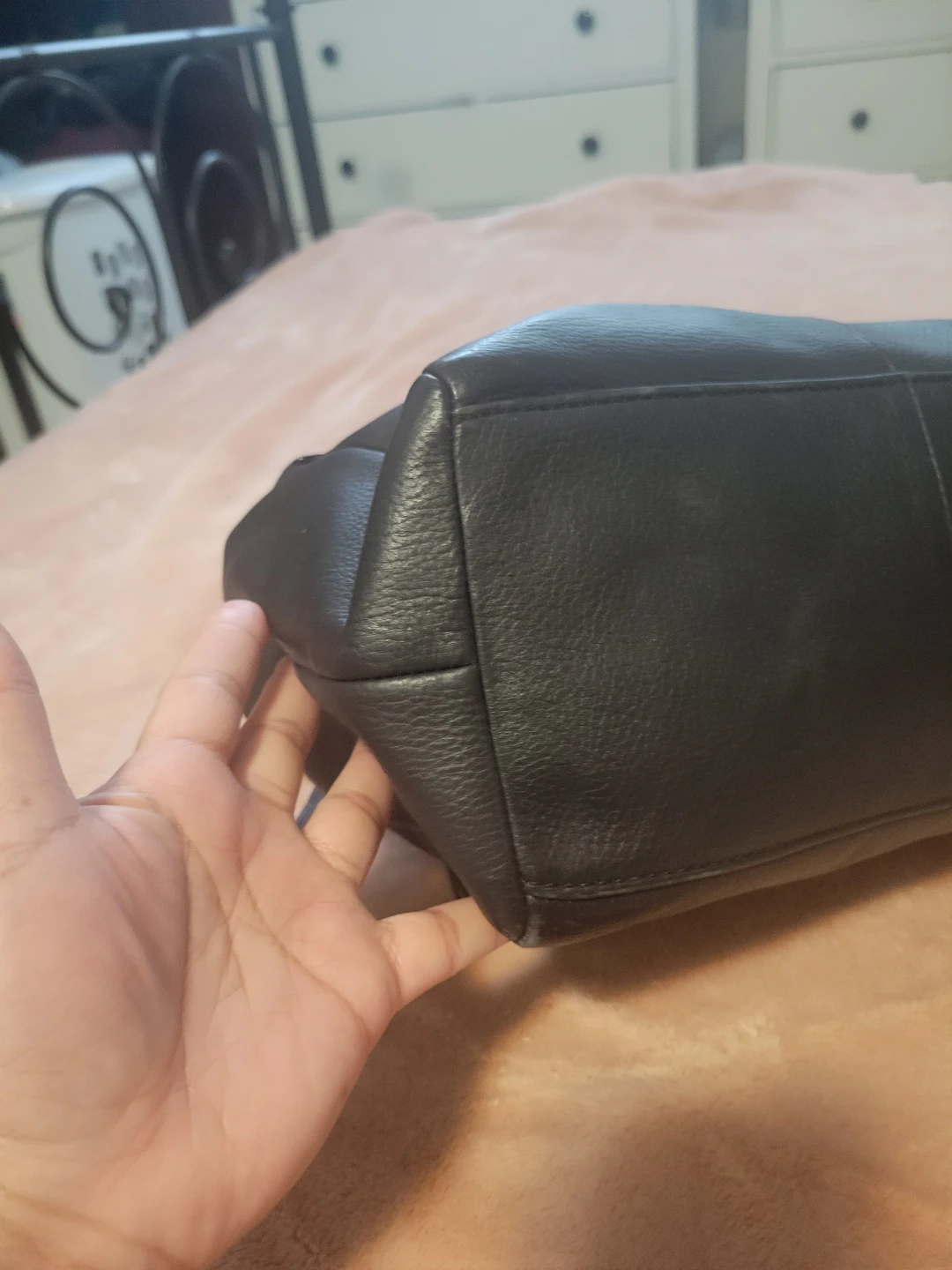Kate Spade New York Black Leather Bow Satchel Handbag - photo 5