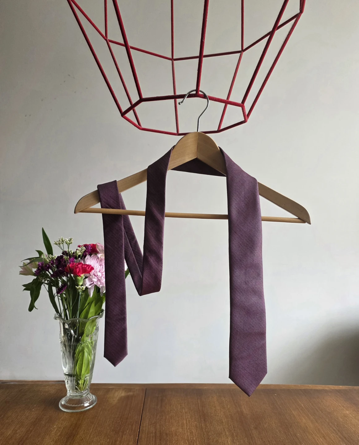 Calvin Klein Burgundy Tie (New)