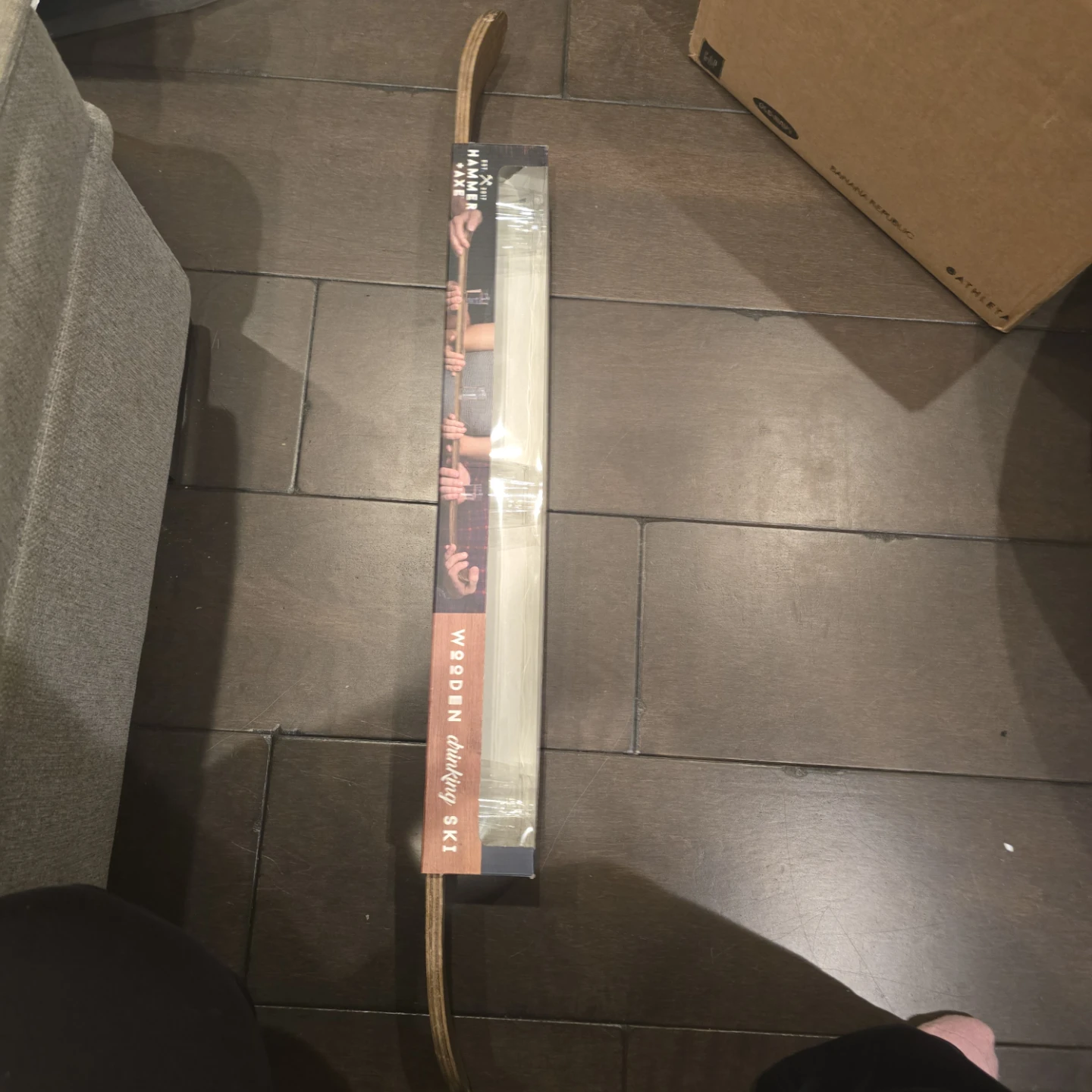 The Hammer + Axe Wooden Drinking Ski