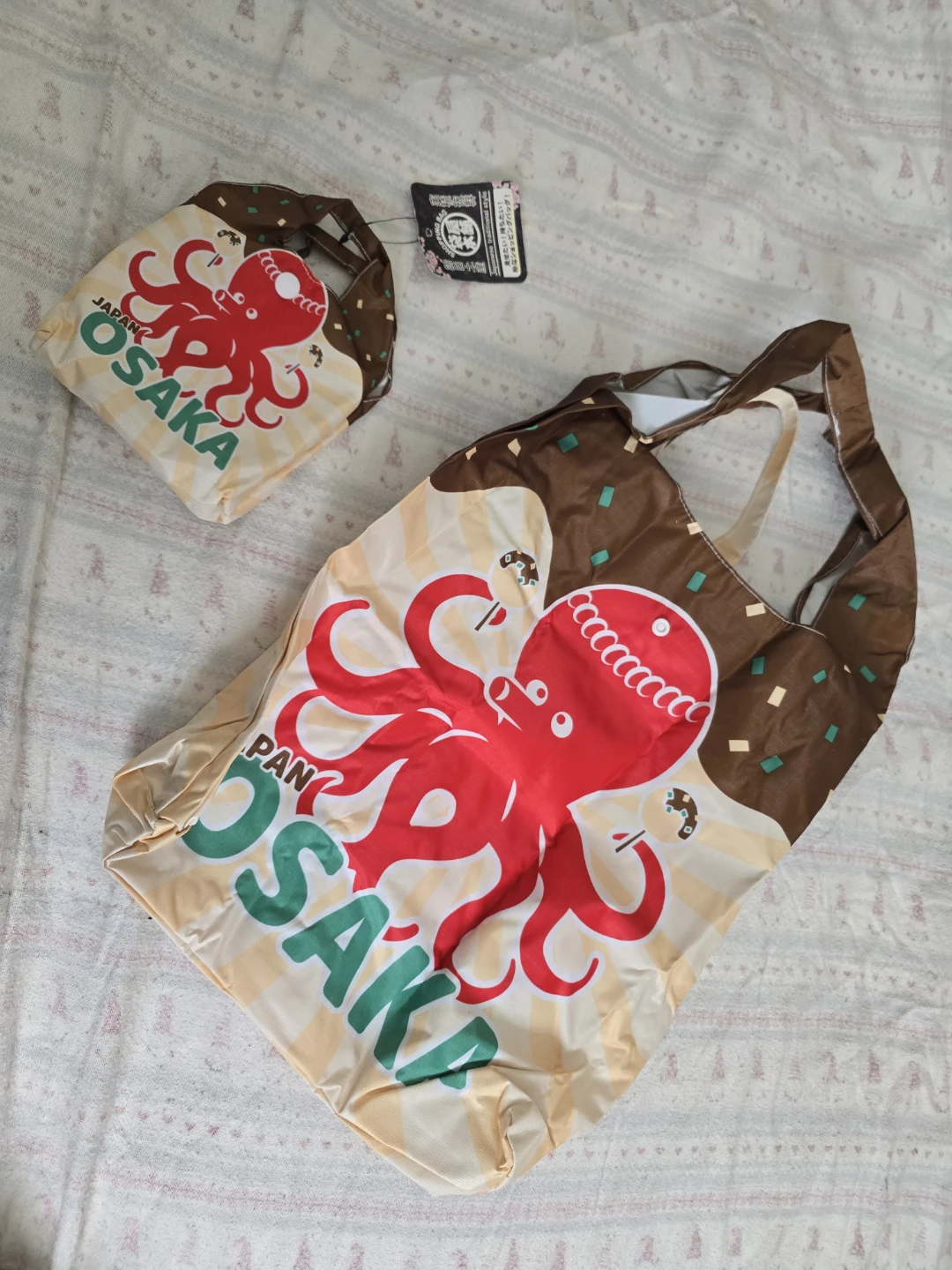 One Osaka Octopus Design Reusable Shopping Bag
