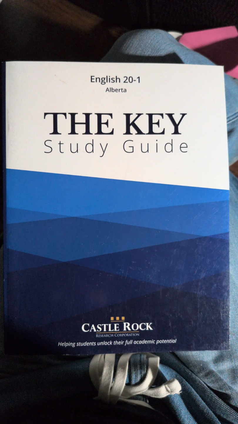 The Key Study Guide: English 20-1 Alberta