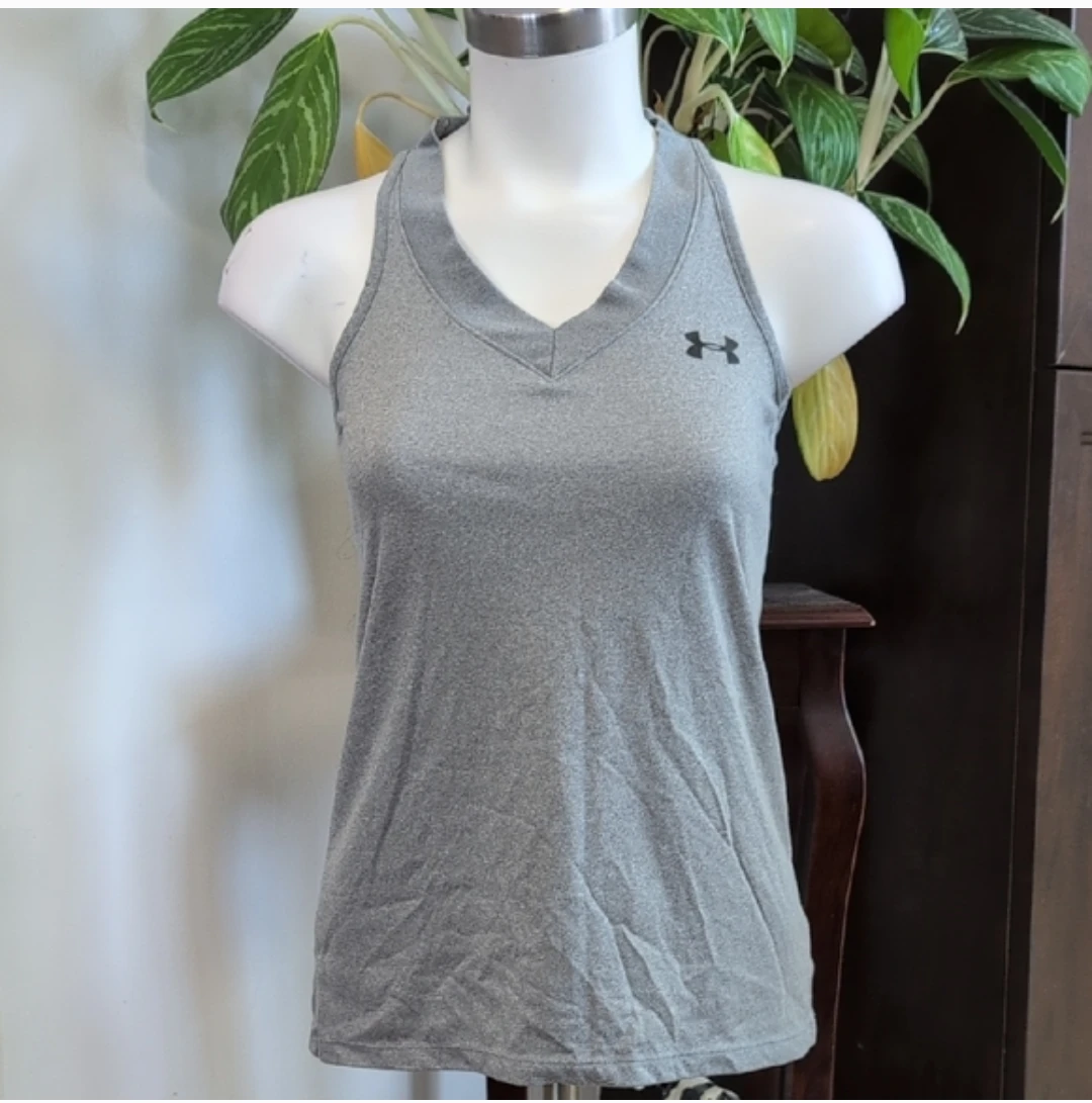Under Armour Grey HeatGear Tank Top XS