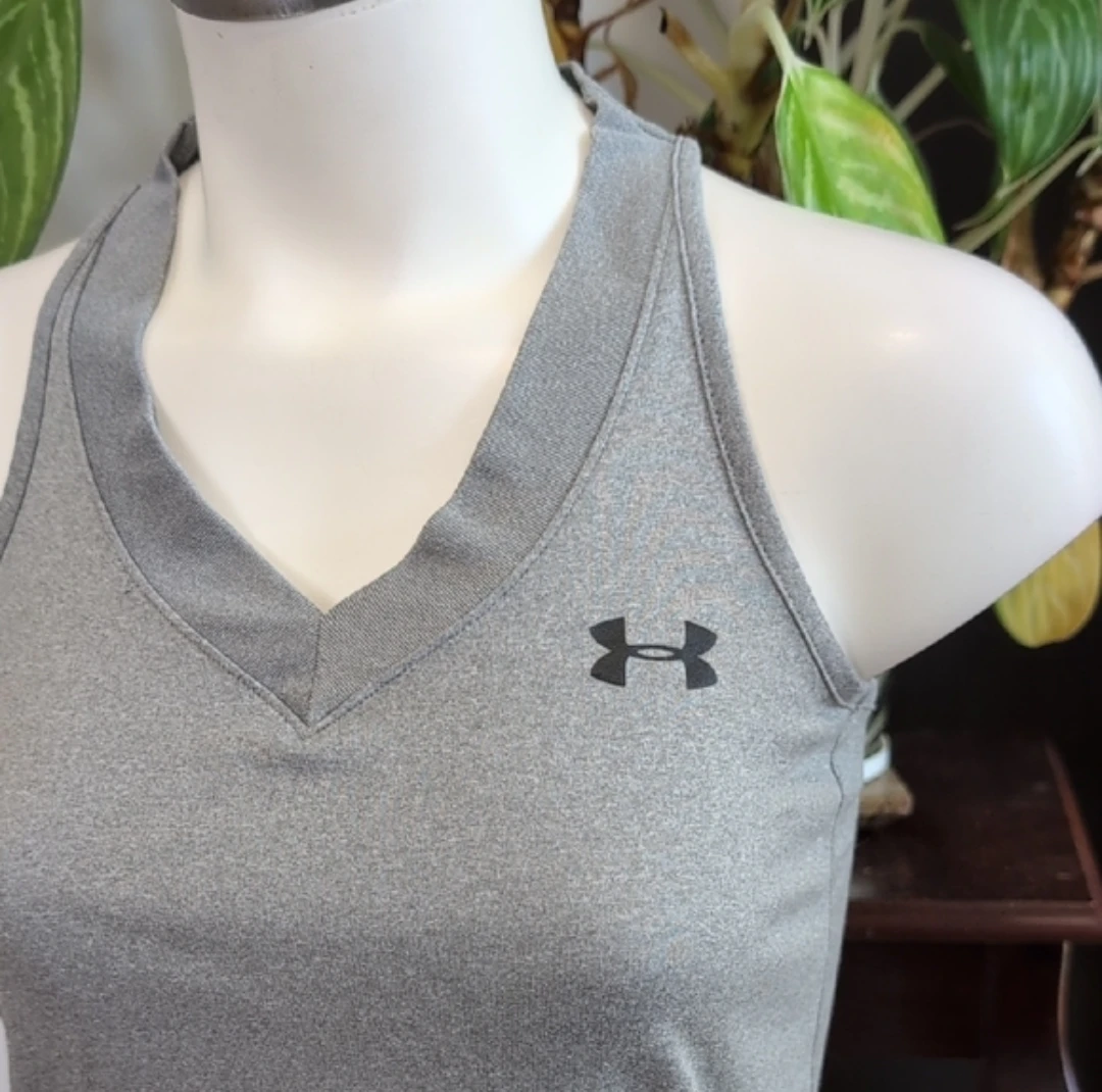Under Armour Grey HeatGear Tank Top XS - photo 2
