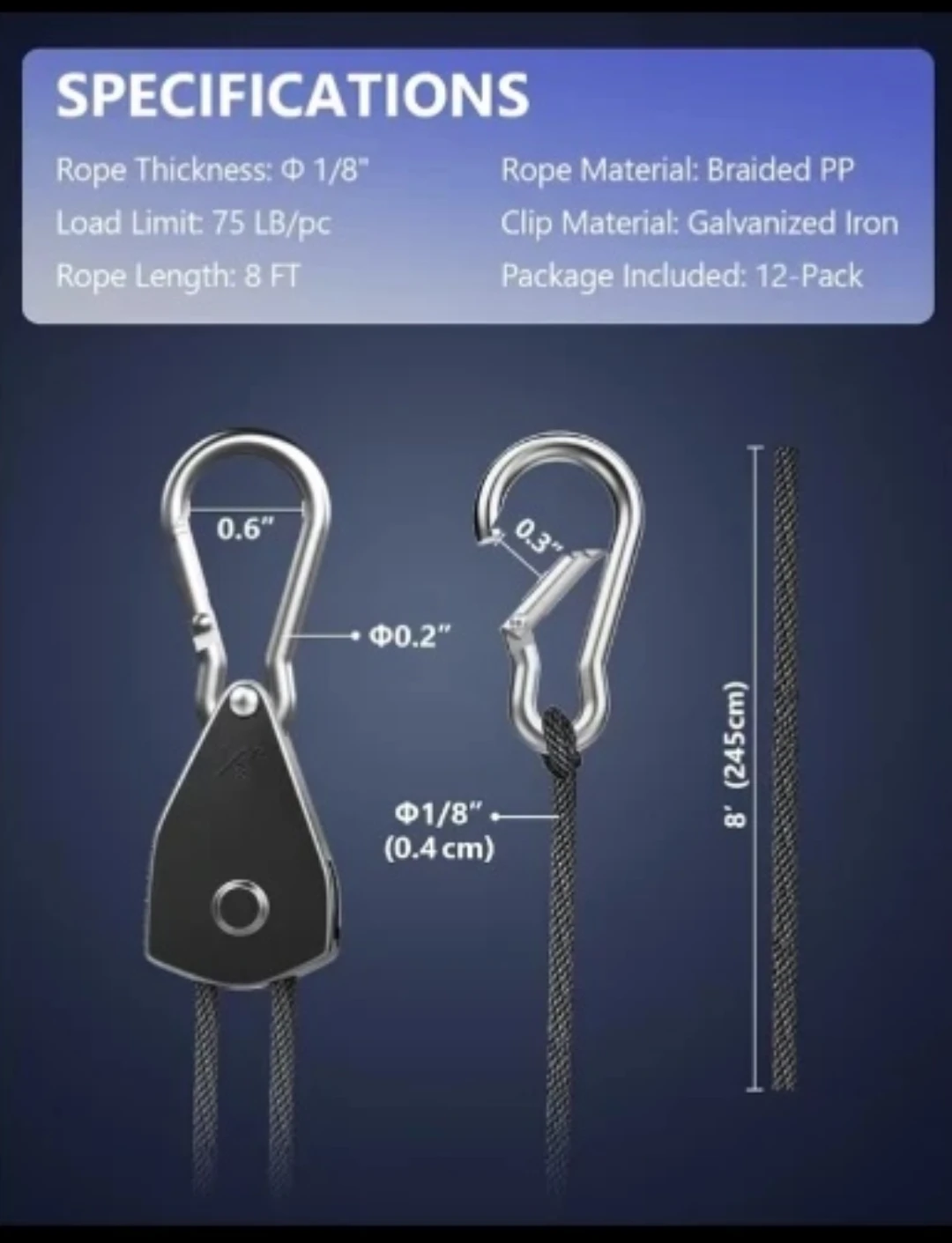 Adjustable Rope Ratchet (12-Pack) - photo 2