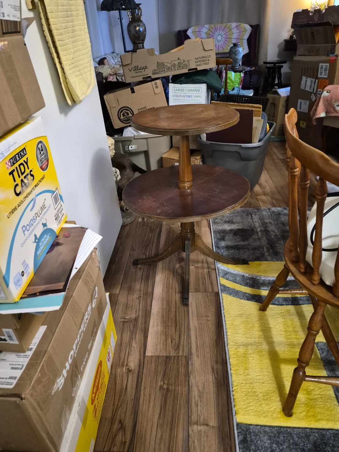 Two-Tiered Wooden Accent Table - photo 2