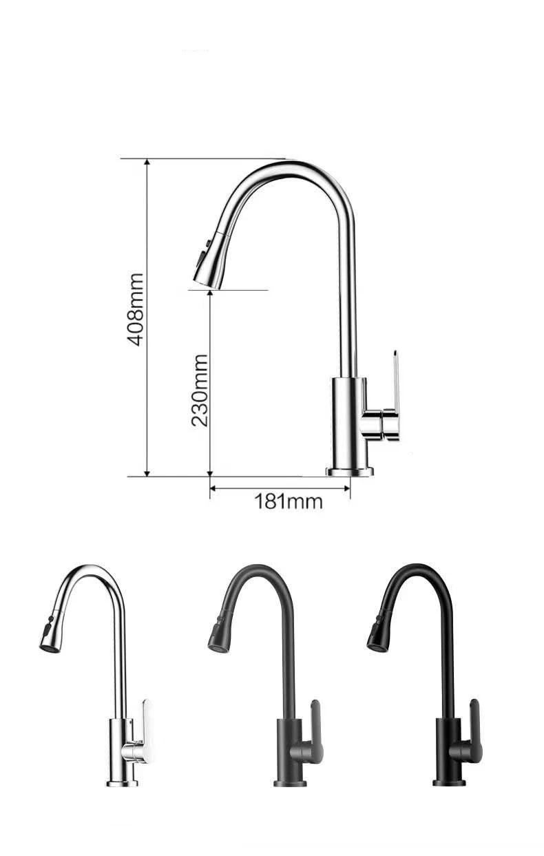 Kitchen Faucet Pull-Down Sprayer Chrome or Black - photo 2