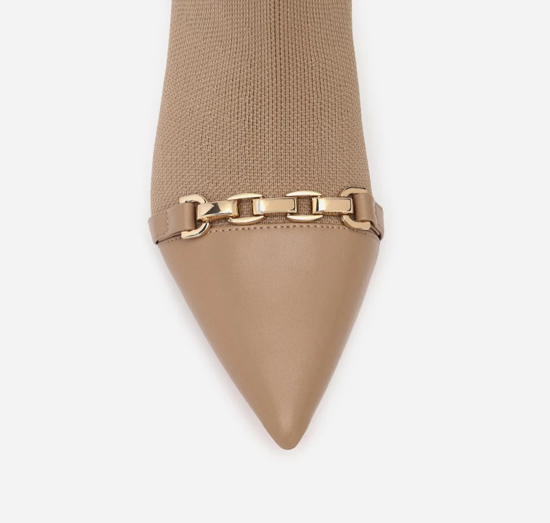 NEWBELLA Women's Beige High Knee Boots - photo 3